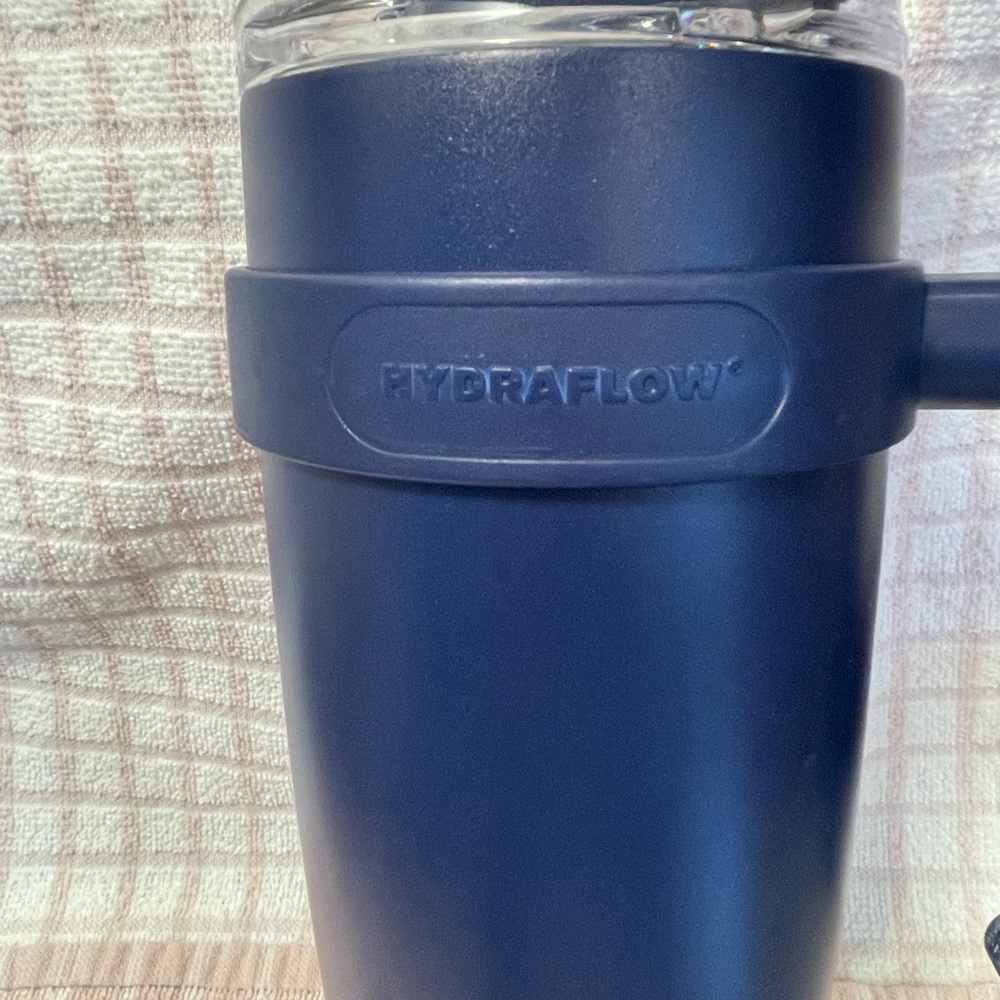 HYDRAFLOW Blue - 40oz Tumbler w/ Handle Stainless Steel Triple Layer Insulation - Picture 2 of 10